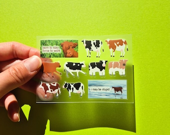 Moo Kuh Sticker Bogen
