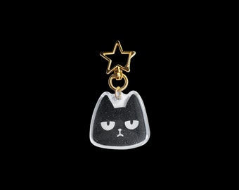 Cat Head Acrylic Keychain