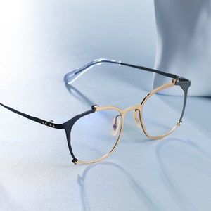 Square Reading Glasses Frames. Women/Men Unisex Non Prescription or Prescription Lenses. Titanium Full Frame Eyeglasses. Stylish Eye Wear
