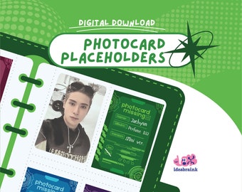 Cyberpunk Kpop Photocard Placeholder | Collection Binder Filler (Digital Download)