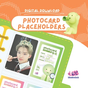 Smiski Photocard Placeholders (Digital Download) | Missing Photocard | PC Binder Filler | Kpop Poca Collection Supplies