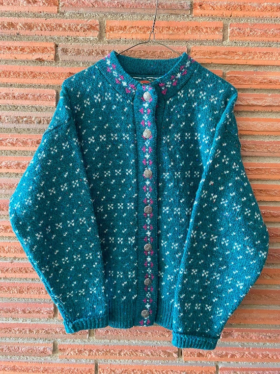 Vintage ALPS Sweater, Wool, Womens, Cozy cardigan
