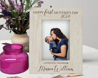 Baby's First Personalized Mother's Day Gift - First Mother's Day Photo Frame - Mother's Day Gifts 2024 New Mom - First Mother's Day Gift