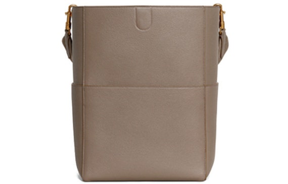 CELINE Fashion simple wide shoulder grain leather… - image 4