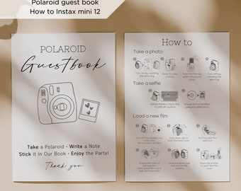 Polaroid Gästebuch, instax mini 12, Foto-Gästebuch, Kamera-Gästebuch, instax Anleitung, instax How-To, Hochzeit Polaroid