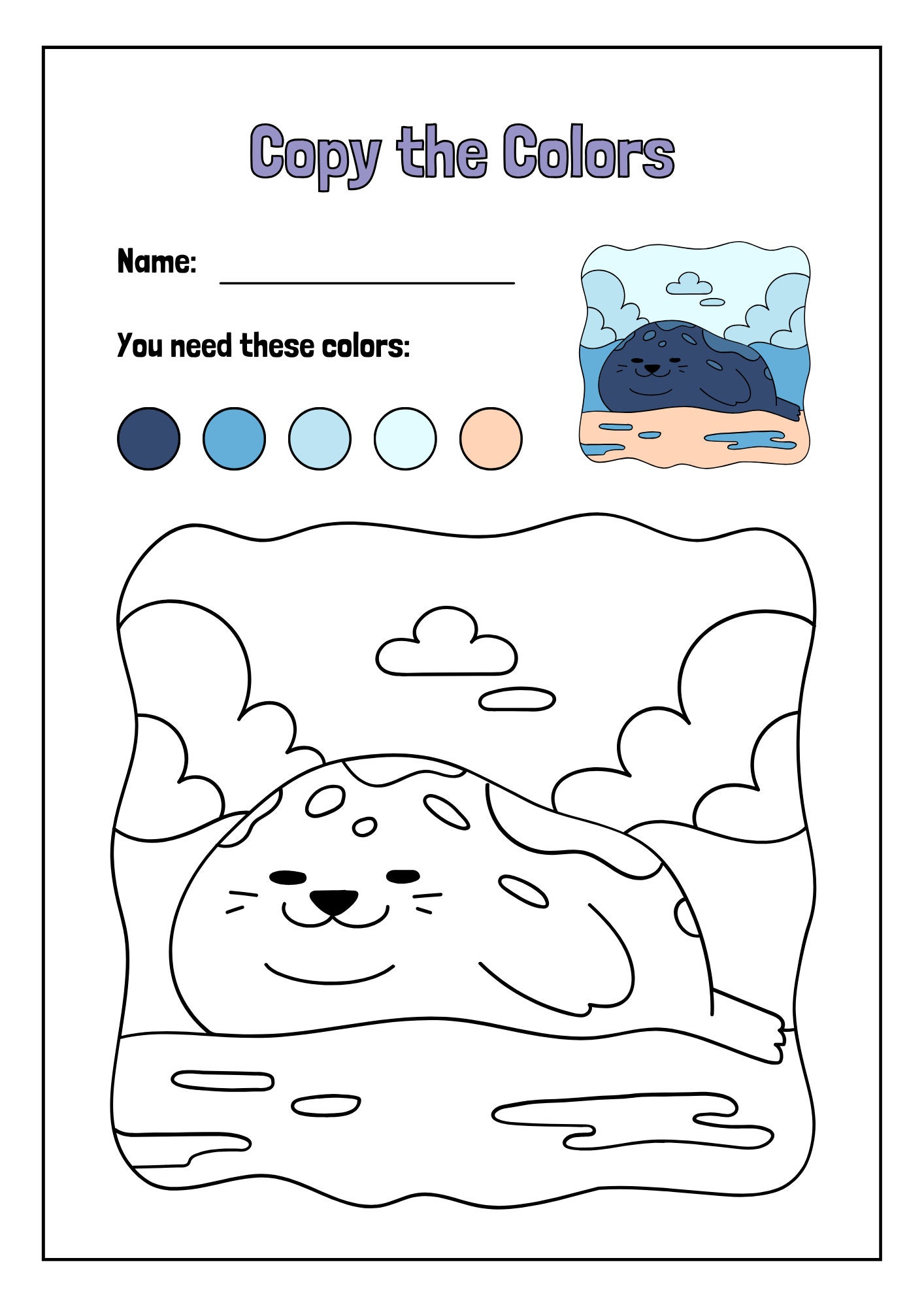 Printable Colouring Sheets, Animals Themed Illustrations to Color - Etsy