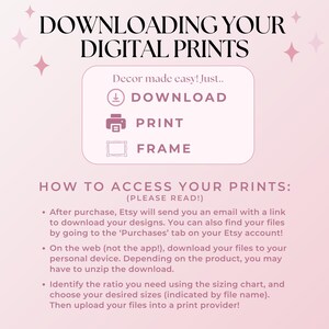 Preppy Tigers Dorm Art Print: Purple and Gold Decor (Digital Download) image 6