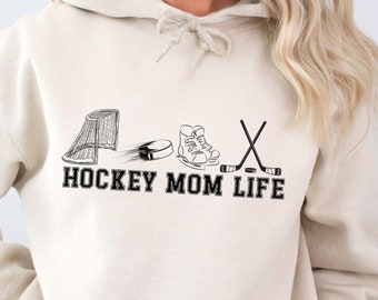 Ice Hockey goalie loving mama hoodie birthday gift for hockey club hockey mom sweatshirt hockey coach hoodie hockey player gift for mom