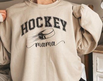 Fun Hockeymom gift, crewneck hockeymom sweatshirt gift for her, icehockey season mom gift, hockey shirt, hockey mom sweater, icehockey Mom