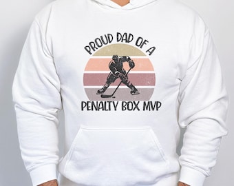 Lustiges Hockey Papa Hoodie Sweatshirt Geschenk für seinen Geburtstag, Vatertag Hockey Papa Hockey Shirt, Hockey Torwart Papa Pullover, Papa Eishockey Shirt