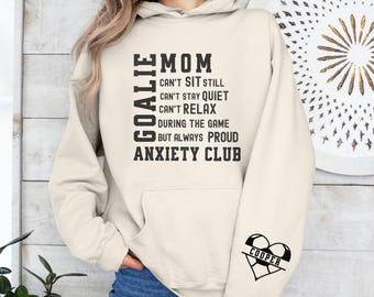 Custom soccer goalie mom tshirt, soccer goalkeeper mama t-shirt, gift from soccer goalie player,comfort colors goalie mom shirt personalized