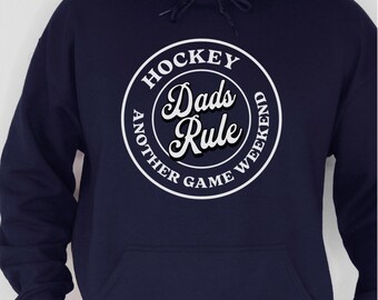 Lustiger Hockey Papa Hoodie, Geschenk vom Hockeyspieler, Kapuzenpullover für Eishockey Papa, Vatertagsgeschenk für Hockey Papa