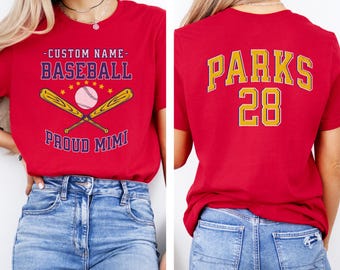 Custom Baseball Mimi T shirt gift for new Mimi birthday, Personalized baseball Mimi tshirt,sports mimi gift for Mimi birthday,baseball lover