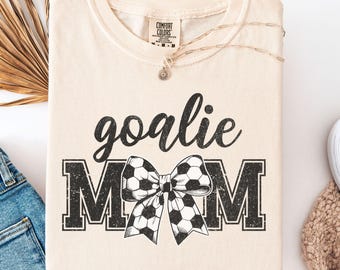 Camiseta de mamá portera de fútbol, camiseta de mamá portera de fútbol, regalo para mamá portera de jugador de fútbol, camiseta gráfica para cumpleaños de mamá portera de fútbol