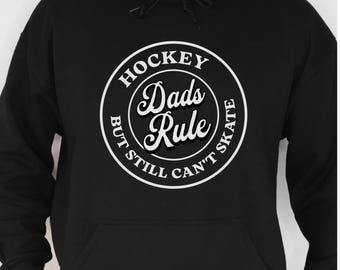 Lustiger Hockey Papa Hoodie, Geschenk vom Hockeyspieler, Kapuzenpullover für Eishockey Papa, Vatertagsgeschenk für Hockey Papa