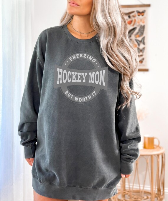 Fun Hockey Goalie Comfort Colors Sweatshirt for Her Birthday, Ice