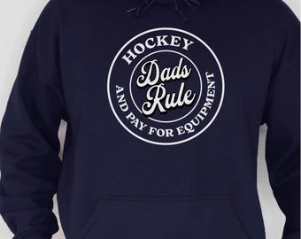 Lustiger Hockey Papa Hoodie, Geschenk vom Hockeyspieler, Kapuzenpullover für Eishockey Papa, Vatertagsgeschenk für Hockey Papa