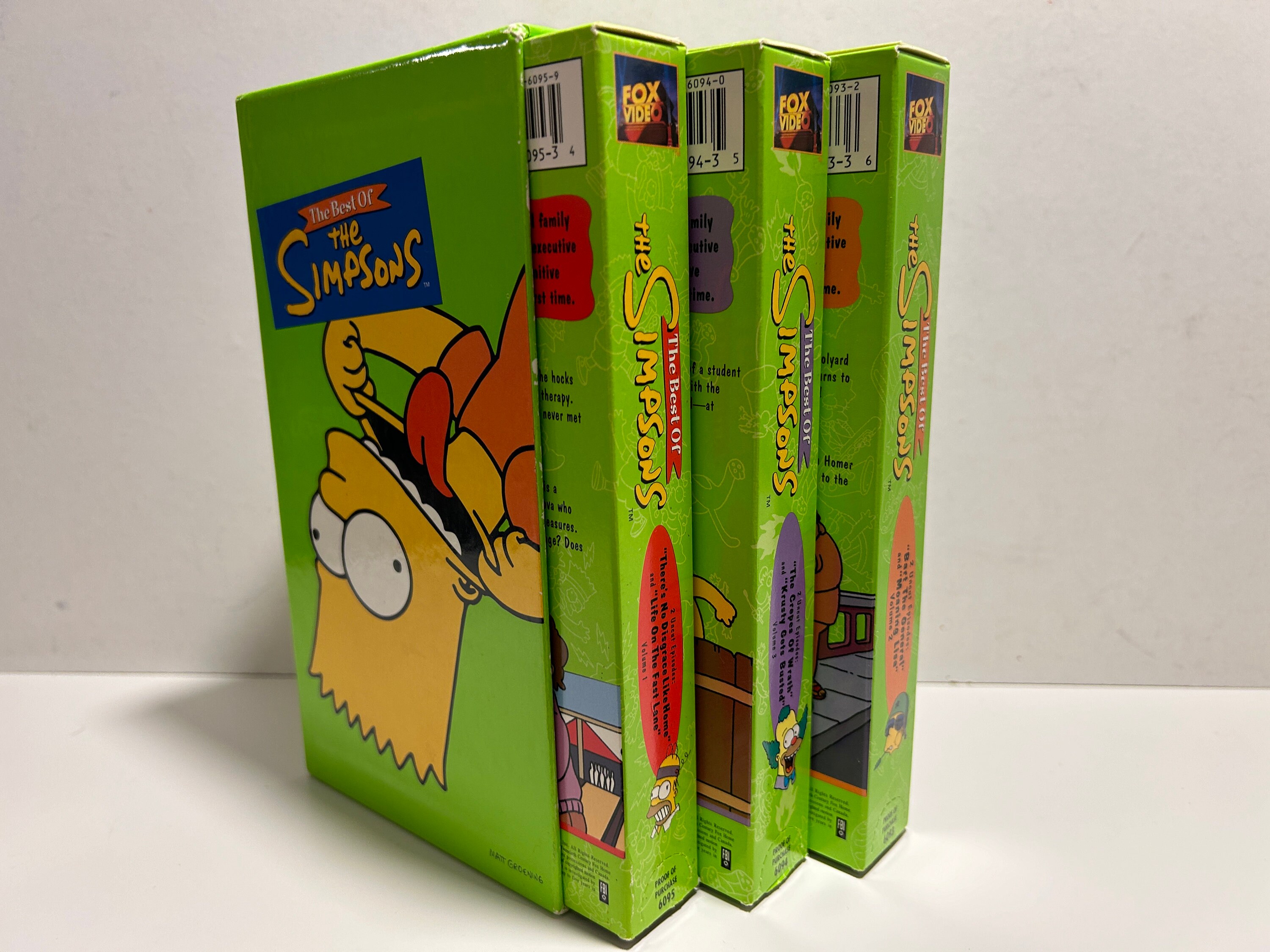 The Simpsons 3 Volume VHS Set - Etsy