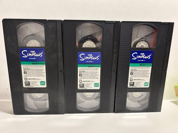 The Simpsons 3 Volume VHS Set - Etsy
