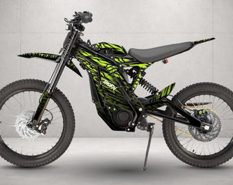 E Ride Pro SS Graphics Kit | E Ride Pro Decals | Full Wrap Sticker Set | Green Thorn Edition