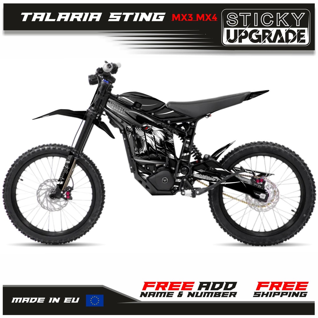 Talaria Sting Graphics Kit, Talaria Mx3 Mx4 Decal, Wrap, Sticker Set - Etsy