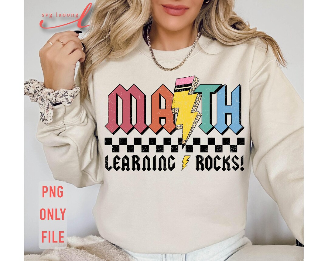 Math Learning Rocks PNG: Teacher Appreciation Design (digital Download ...