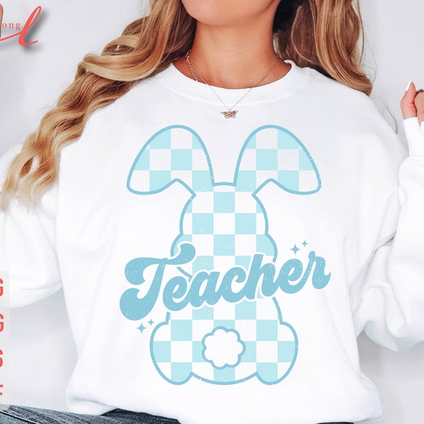 Teacher Easter svg, Happy Easter svg, Leopard Bunny svg, Easter Bunny svg, Peeps svg, Bunny svg, Easter Teacher Shirt, Easter Shirt svg