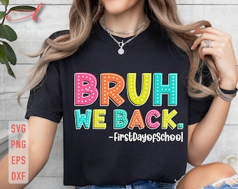 Cara, estamos de volta ao primeiro dia de aula SVG - Design de camisa de professor (arquivos digitais)