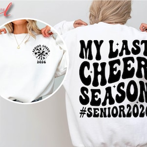 Senior Cheer 2026 SVG: Cheer Mom, Game Day Shirt Design (Digital Download)