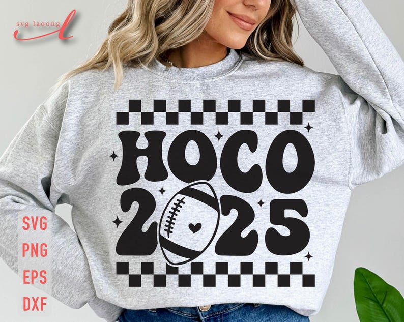 Hoco 2025 Football SVG: Homecoming Game Day Shirt (digital Download) - Etsy