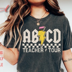 ABCD Teacher Tour Png, Retro Teacher Tour, End of Year Png, Last Day Of School Png, Teacher Summer Png, We Out Teachers, ACBD Teacher Shirt