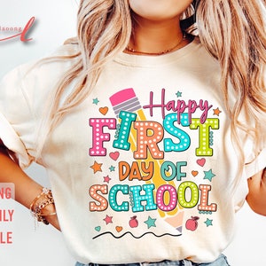 Happy First Day Of School Png, First Day Of School Png, 1st day Of School Png, Back To School Png, First Day of School Gift for Teacher