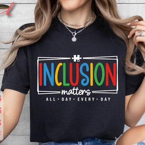 Inclusion Matters Autism Awareness SVG PNG: Projekt koszulki (pobranie cyfrowe)