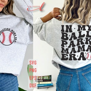 Ballpark Mama SVG: Baseball Mom Shirt Design (Digital Download)