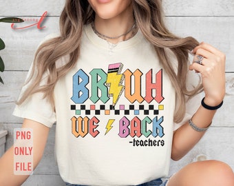 ¡Apoyamos a los maestros! PNG - Camiseta del primer día de clases (descarga digital)
