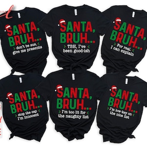 Funny Christmas Png: Santa Bruh Design (Digital Download)