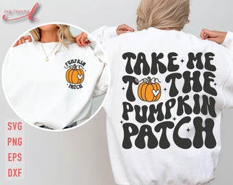 Retro Pumpkin Patch SVG: Groovy Halloween Design (Digital Download)