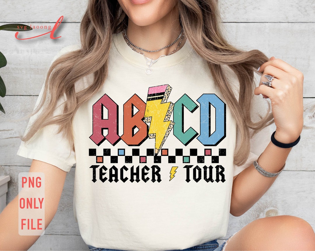 ABCD Teacher Tour Png, Retro Teacher Tour, End of Year Png, Last Day of ...
