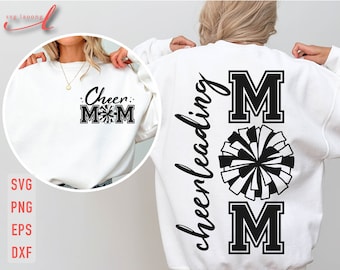 Cheer Mom SVG: Cheerleading Shirt Design (Digital Download)