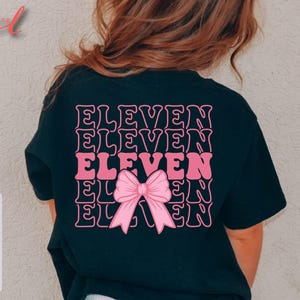 Eleven Svg, 11th Birthday Girl Svg, Birthday Girl Svg, Hello Eleven Svg, Girl&#39;s birthday, Pink Eleven Years Old, Pre-Teen Birthday Shirt