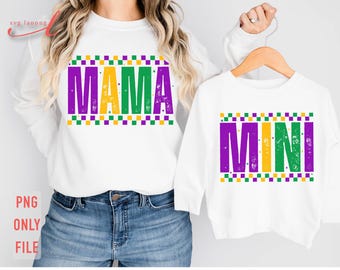Mama Mini Mardi Gras Png : Louisiana Png (téléchargement numérique)