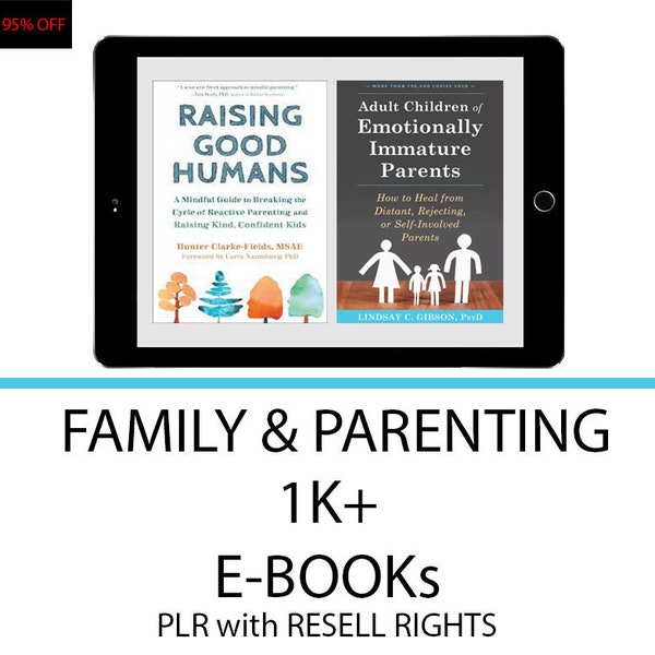 1k+ Family and Parenting eBooksBundle | PLR & Master Resell Rights | Full eBooks | Make Money Online | Start Your Digital Download Business