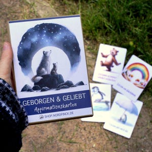GEBORGEN & GELIEBT Kartenset Affirmationskarten | Growth Mindset | Achtsamkeit |  Selbstliebe Selbstbewusstsein Ermutigung für Kinder