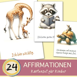 Juego de tarjetas de tarjetas de afirmación para niños | Mentalidad de crecimiento | Atención plena | Creencias positivas, amor propio, confianza en uno mismo, ánimo.