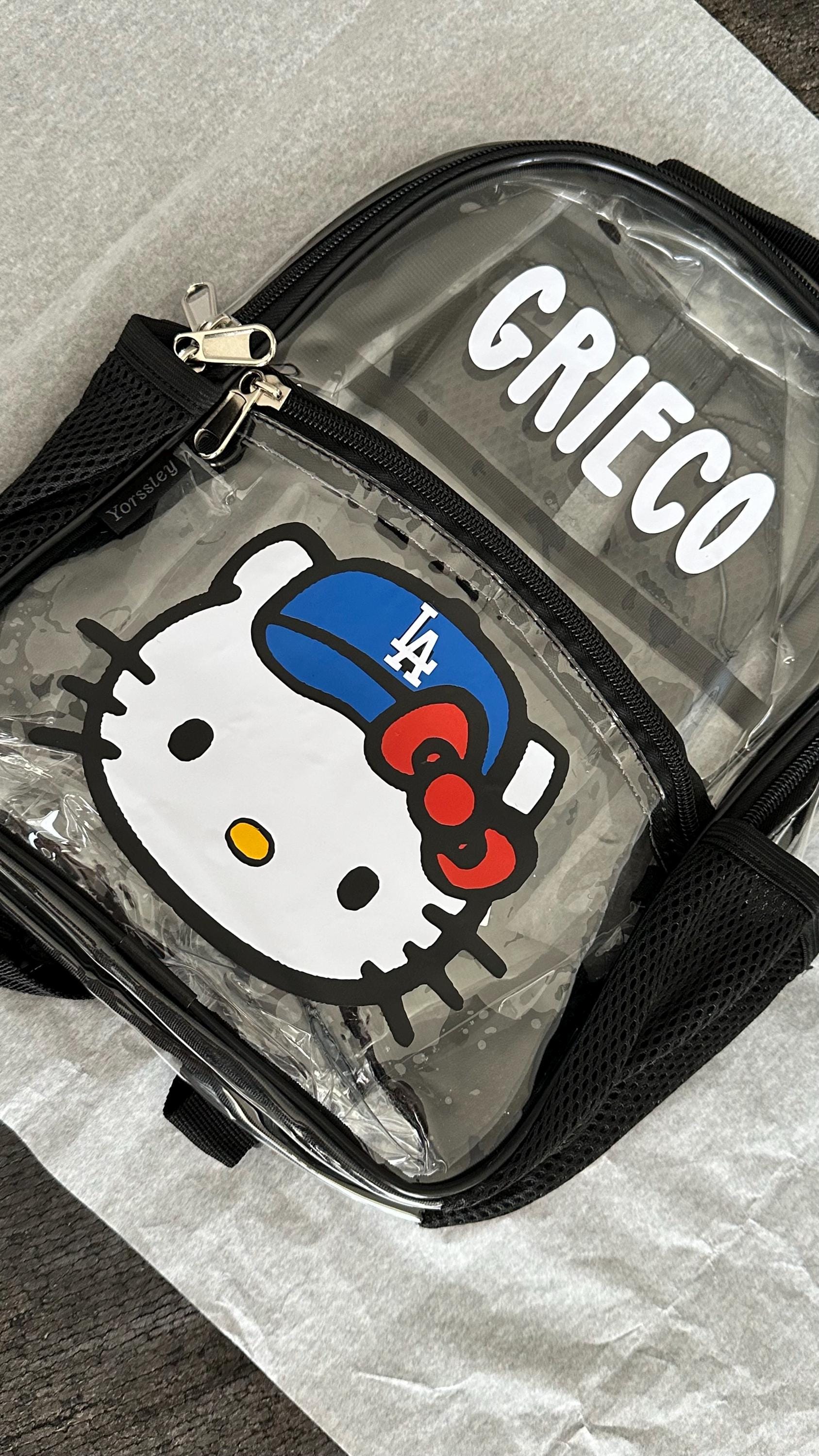 dodgers hello kitty backpack Los Angeles Clear Tote Bag day look to your keys Hello Kitty Bag Night: A