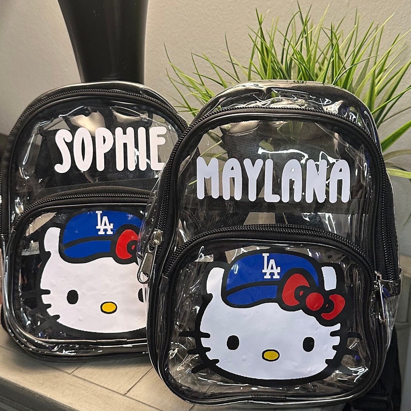 Hello Kitty X Dodgers Back Pack Dodgers Stadium Backpack Hello Kitty