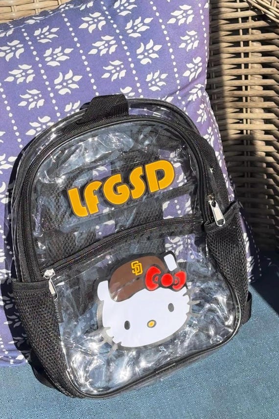 Hello Kitty X Padres Back Pack| Padres Stadium Backpack