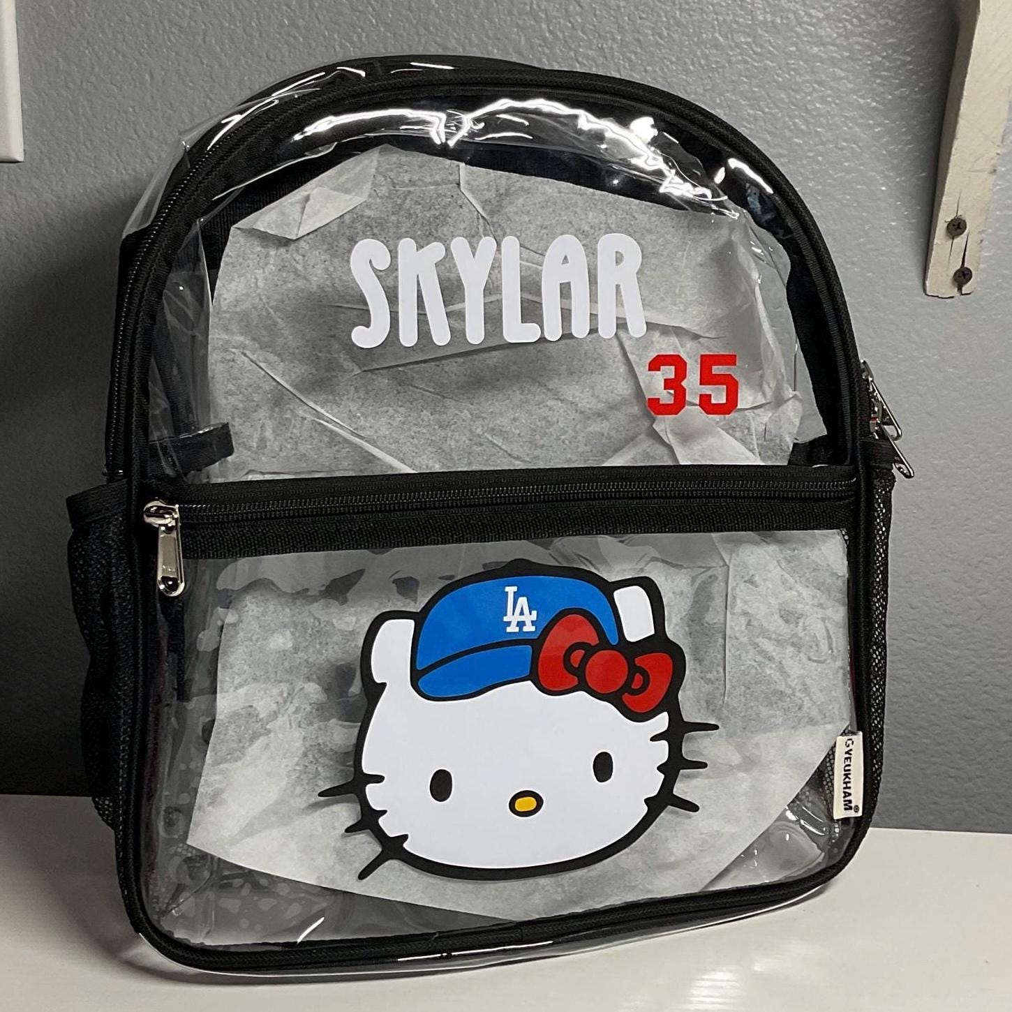 Hello Kitty X Dodgers Back Pack| Dodgers Stadium Backpack | Hello