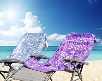 Toallas de playa personalizadas - Toallas de playa personalizadas para niños adultos vacaciones familiares - Diversión de verano - Crear recuerdos duraderos - Regalos del Día de la Madre