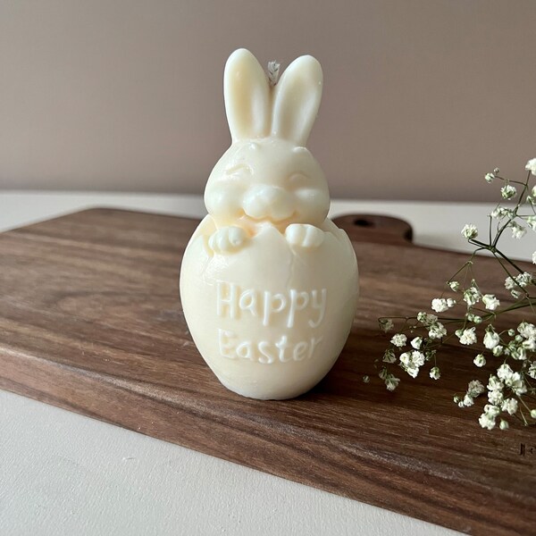 Easter Bunny Candle | Egg Candle | Happy Easter Candle | Soy Candle | Easter Gift | Easter Décor | Egg Candle | Vegan Candle | Rabbit Candle